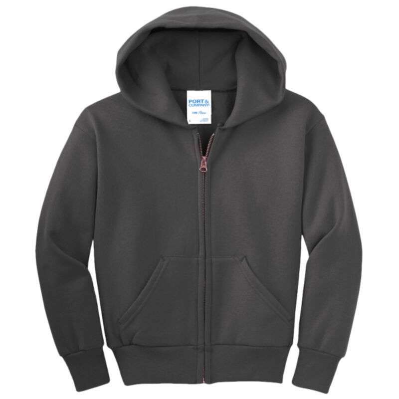Youth Core Fleece Full Zip Hooded Sweatshirt Thumbnail
