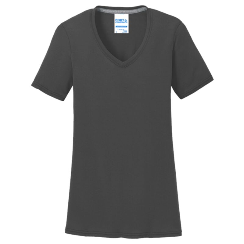 Ladies Performance Blend V Neck Tee Thumbnail