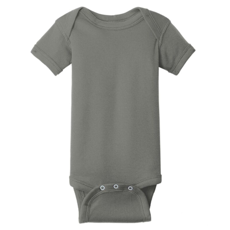 Infant Short Sleeve Baby Rib Bodysuit Thumbnail