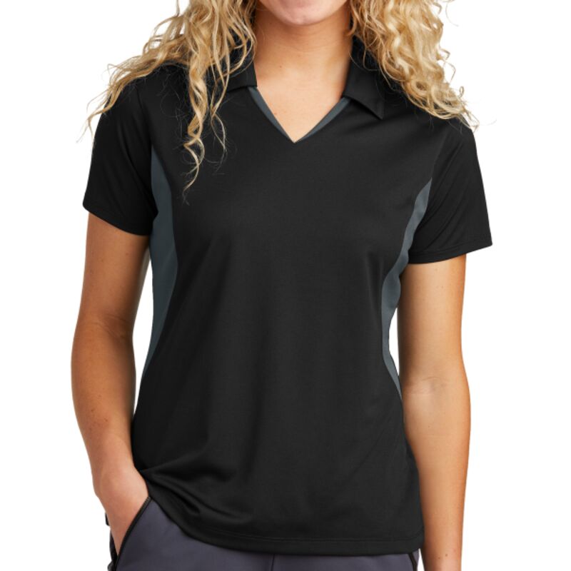 Ladies Side Blocked Micropique Sport Wick ® Polo Thumbnail
